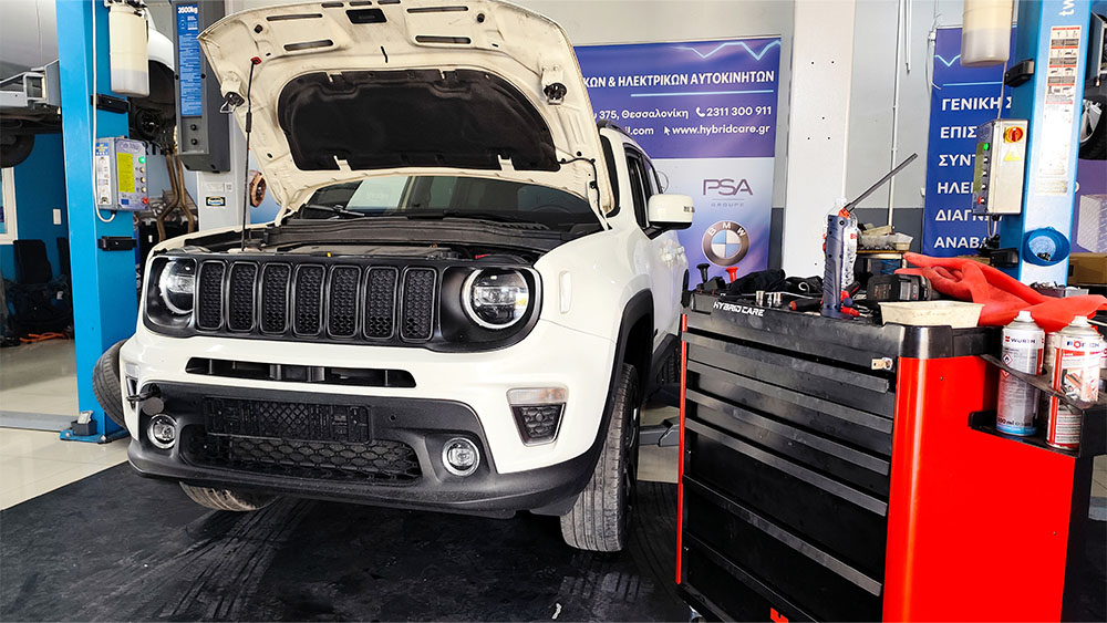 Επισκευή υβριδικής μπαταρίας από Jeep Renegade 4xe — εικόνα 1